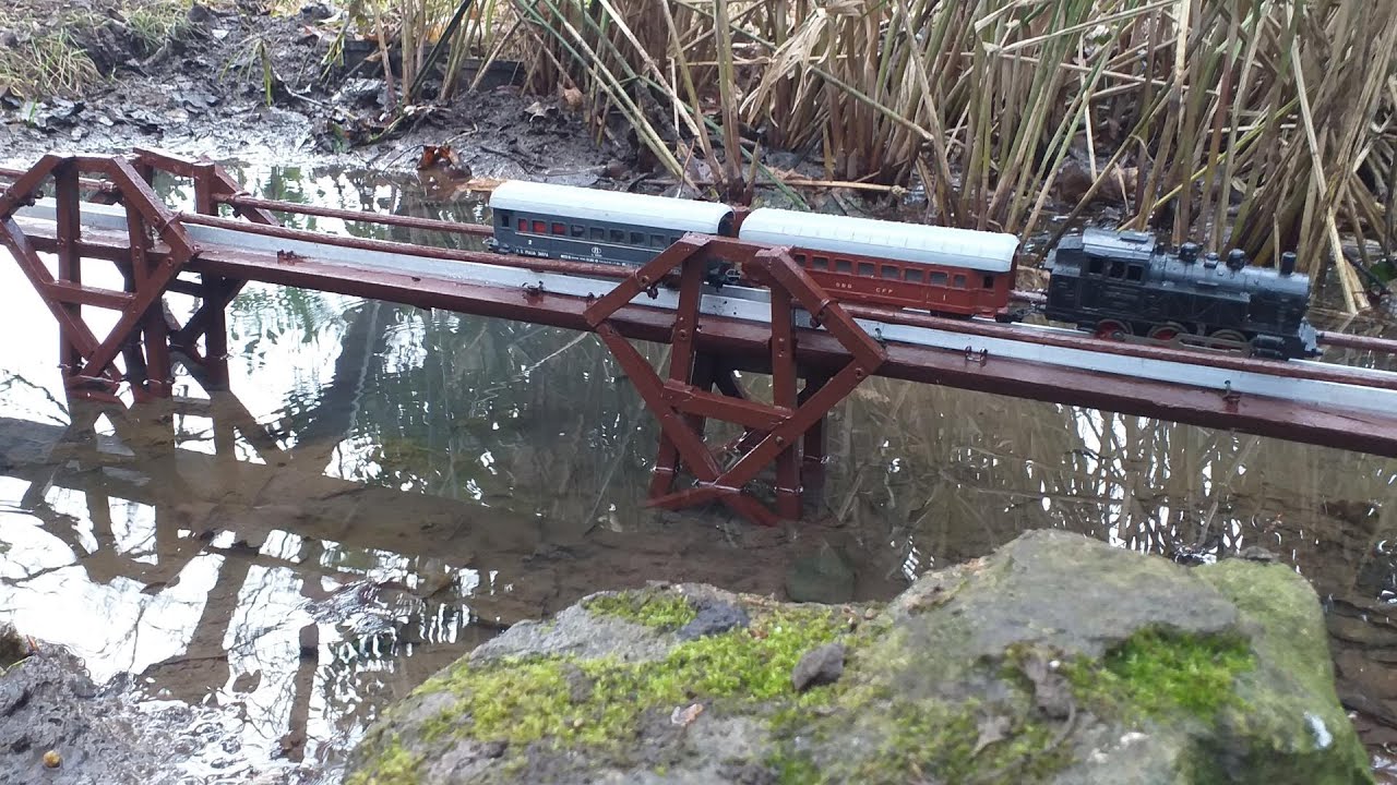 Finalmente il PONTE è stato messo in acqua per il SOGNO del mio TRENINO LIMA anni 60 - SETTIMA PARTE