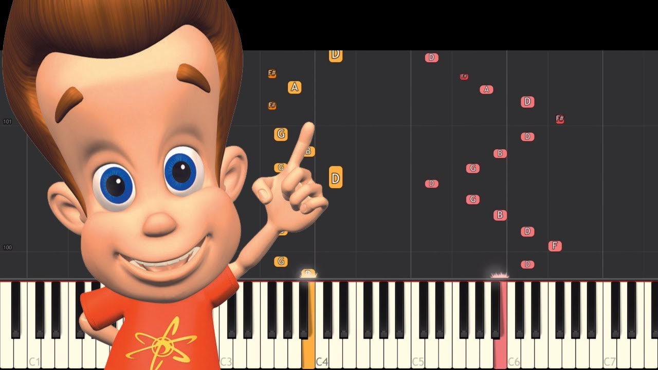 IMPOSSIBLE REMIX - Jimmy Neutron Theme Song - Piano Cover