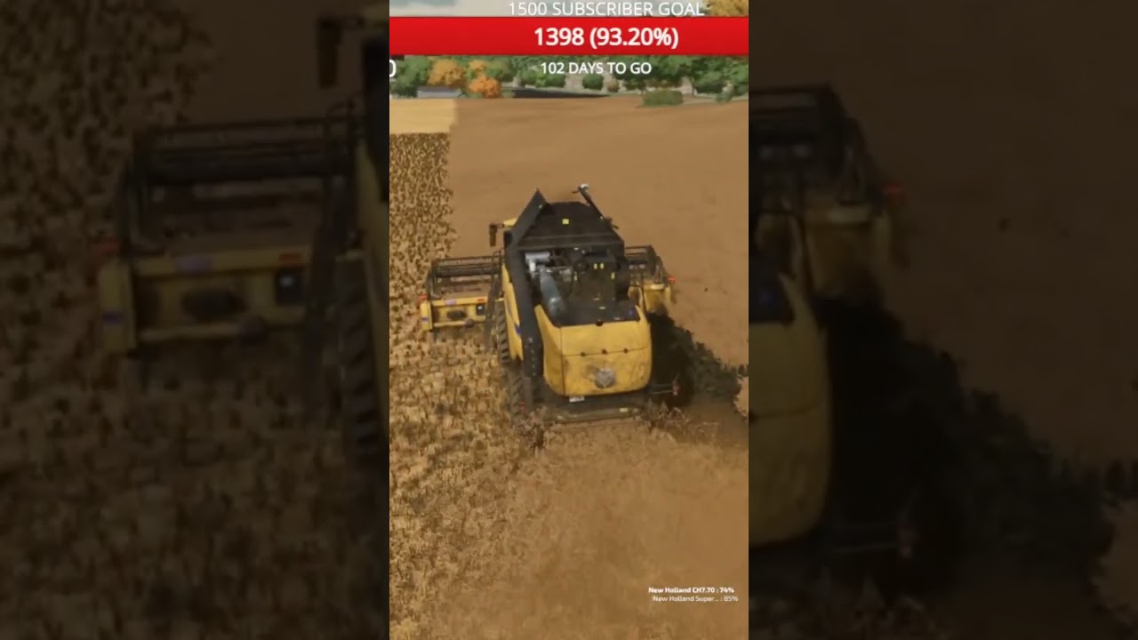 Harvesting Oats - New Holland harvester - FS 22