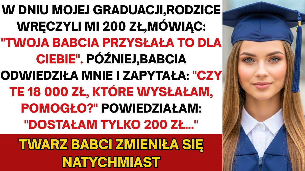 Rodzice powiedzieli, że babcia wysłała mi 200 zł na dyplom &mdash; lecz p&oacute;źniej sama pytała o 18 000 zł...