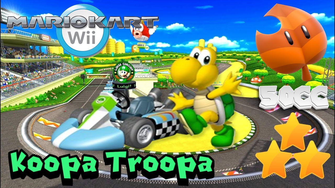 Mario Kart Wii Leaf Cup 50cc (3 Star Rank)