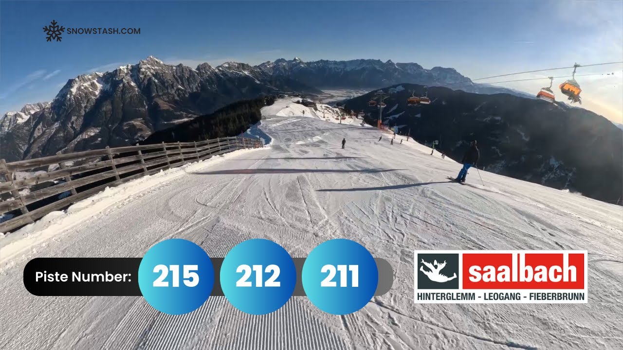 Saalbach Hinterglemm Piste 215 + 212 + 211 | Austria 🇦🇹