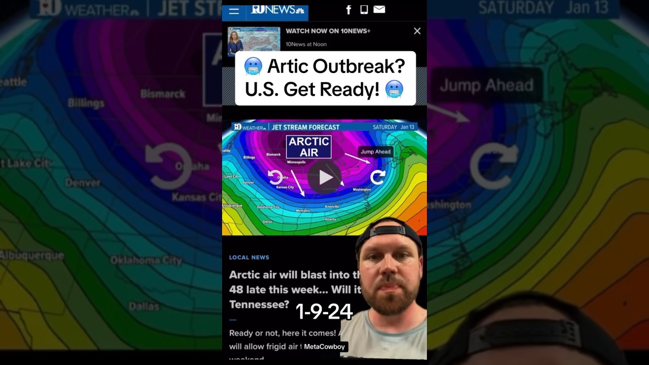 Artic Outbreak 🥶 2024 #reels #weather #freezing #conspiracy #metacowboy FYp