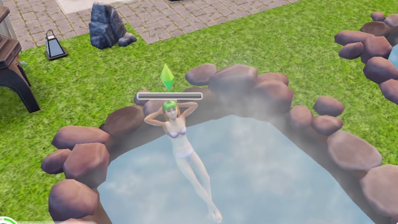 Sims FreePlay - The Japanese Hot Spring Park - Relax and unwind