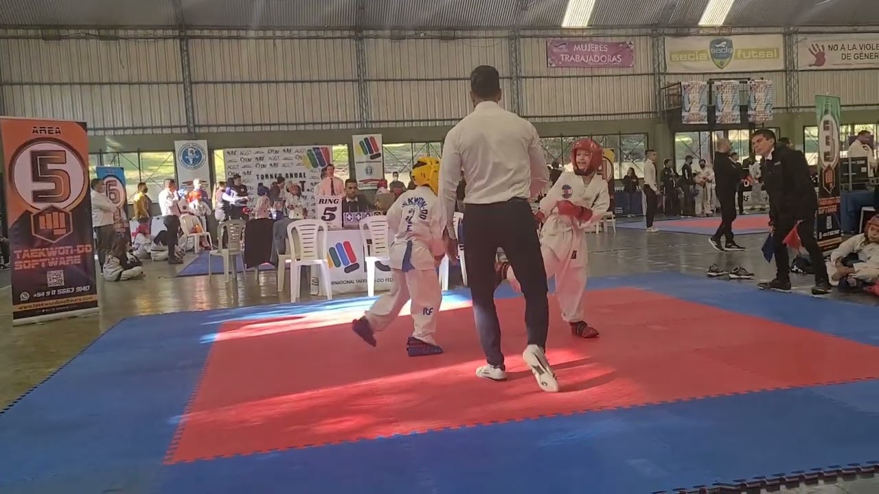 Lucha cinturón blanco punta amarilla 17° Torneo AGGT