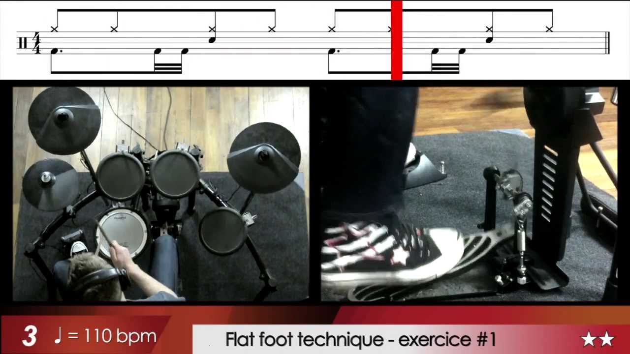 Cours de Batterie ★ Technique grosse caisse ★ Rapidité