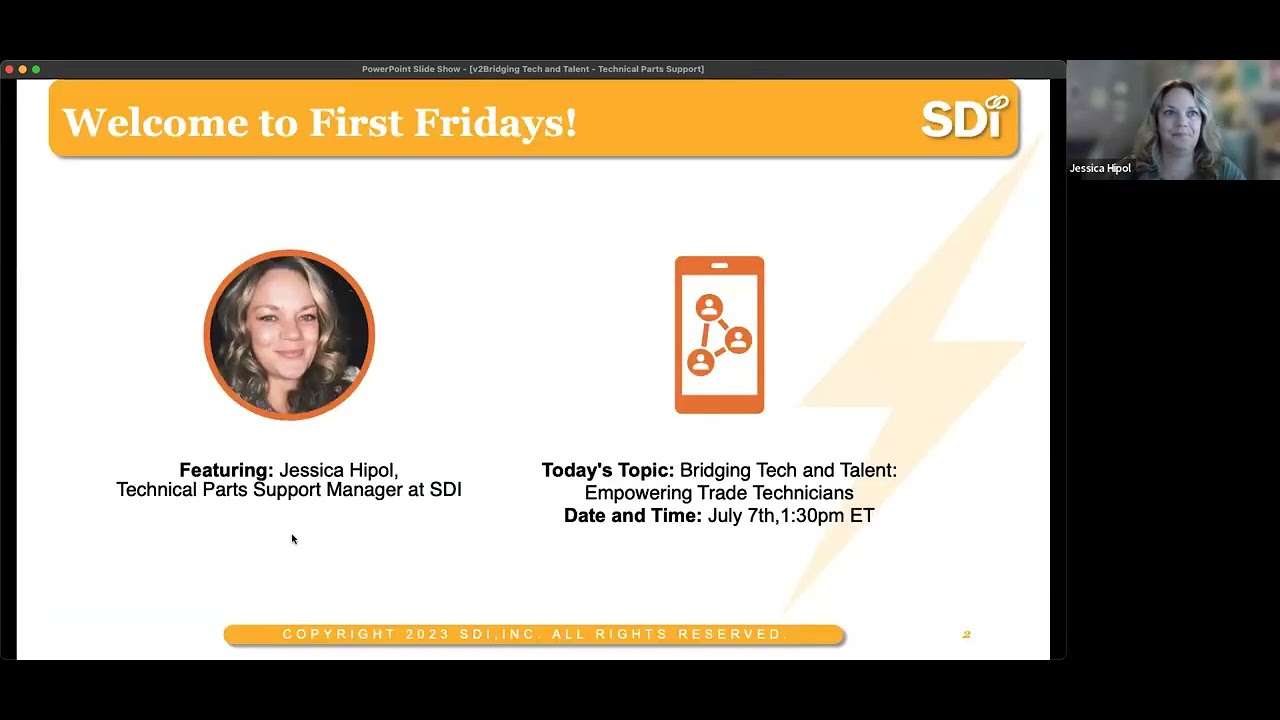 First Fridays Featuring Jessica Hipol: Empowering Trade Technicians through Technical Parts Support