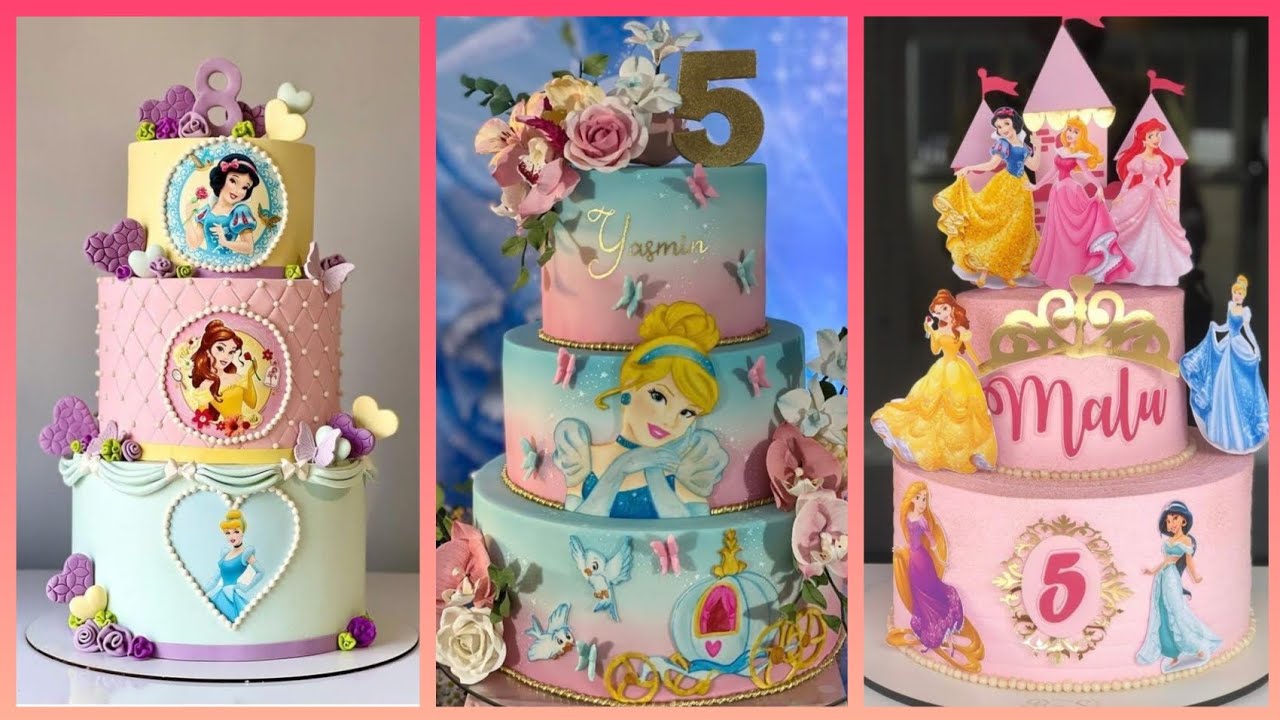 20 IDEAS creativas para decoraciones de tortas o pasteles de princesas de Disney #cake