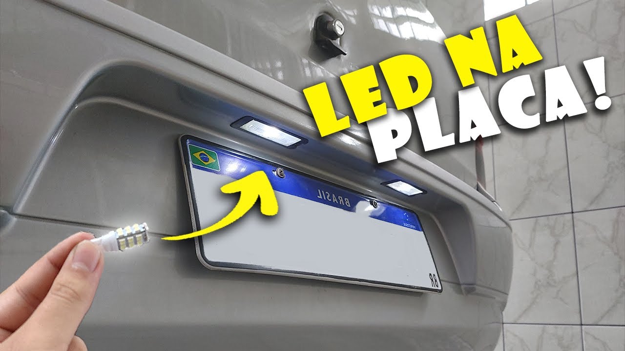 INSTALEI LUZ LED NA PLACA DO GOL G4!