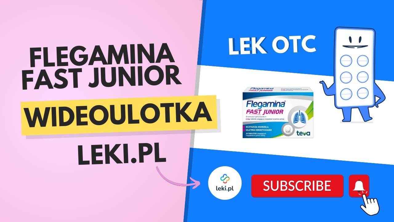 Wideoulotka Flegamina Fast Junior, tabletki ulegające rozpadowi w jamie ustne - Lek bez recepty