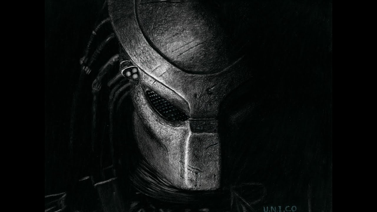 Drawing Predator With Charcoal | Time lapse | Hyperreaslim