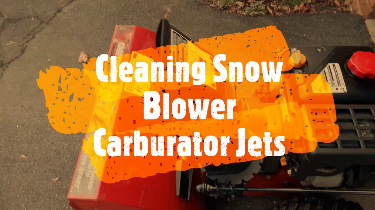 Снегоочиститель не запускается — очистка карбюратора снегоочистителя без снятия — двигатель Craft...