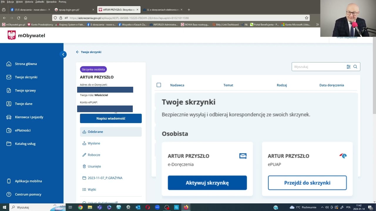 eDoręczenia - skrzynka doręczeń elektronicznych (ADE) i elektroniczna skrzynka podawcza (ePUAP)