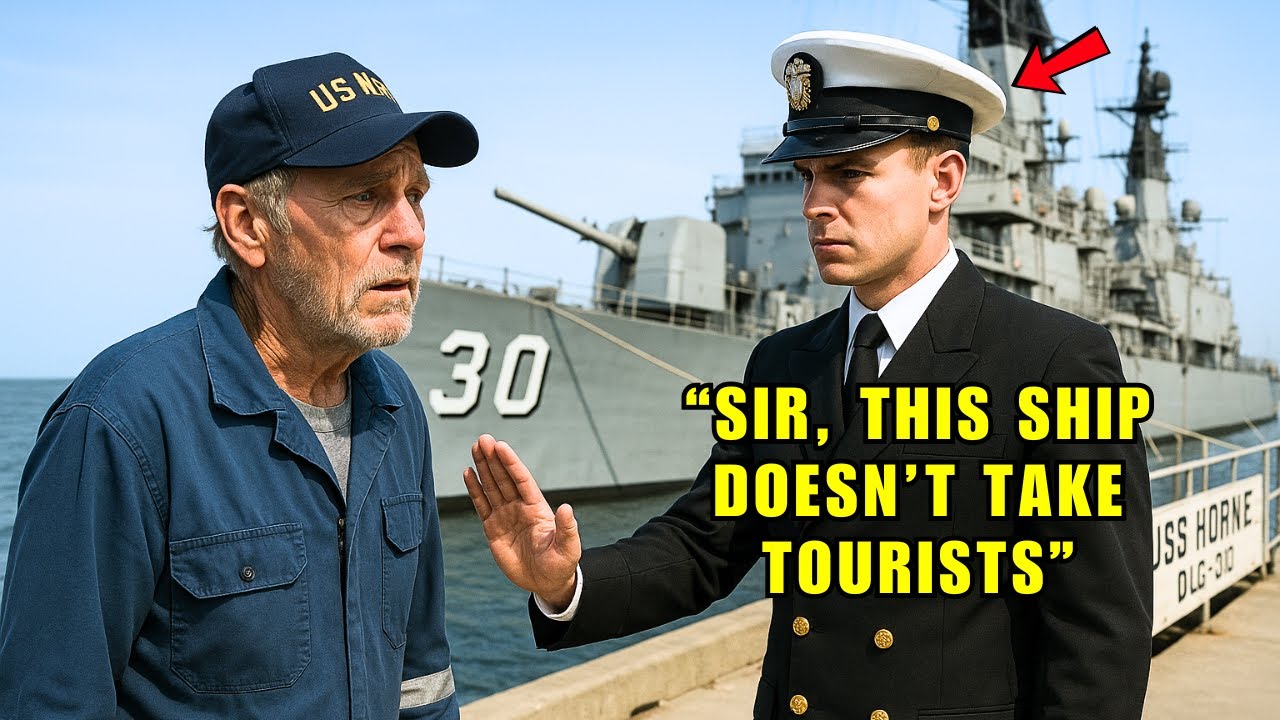 Navy Lieutenant Stops Veteran From Boarding the Ship &mdash; Until the Admiral Orders Him Brought Back