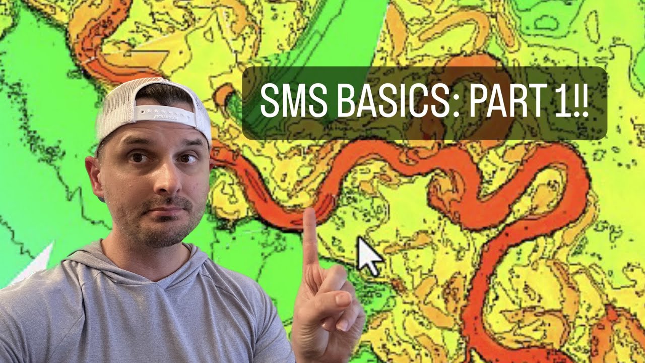 SMS SRH-2D Basics Part 1: Terrain Setup and Merging Scattersets