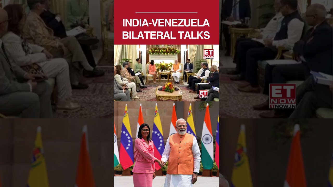 PM Modi Holds High-Stakes Talks With Venezuela&rsquo;s Delcy Rodriguez At Hyderabad House #shorts #pmmodi