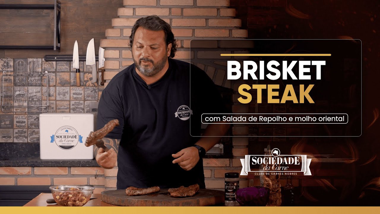 Brisket Steak com Salada de Repolho e Molho Oriental