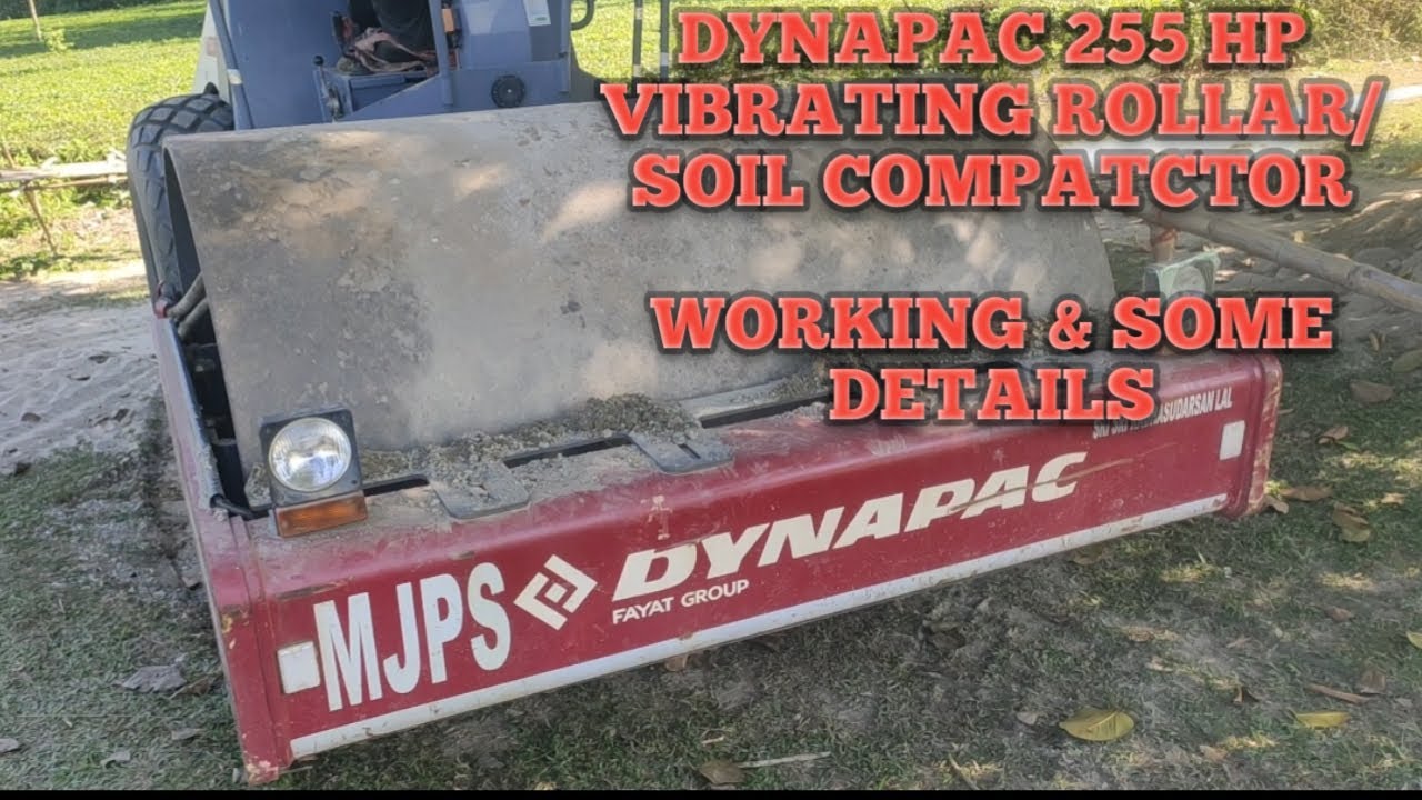 Dynapac soil compator working and vibrating pressure @tmconstruction8642