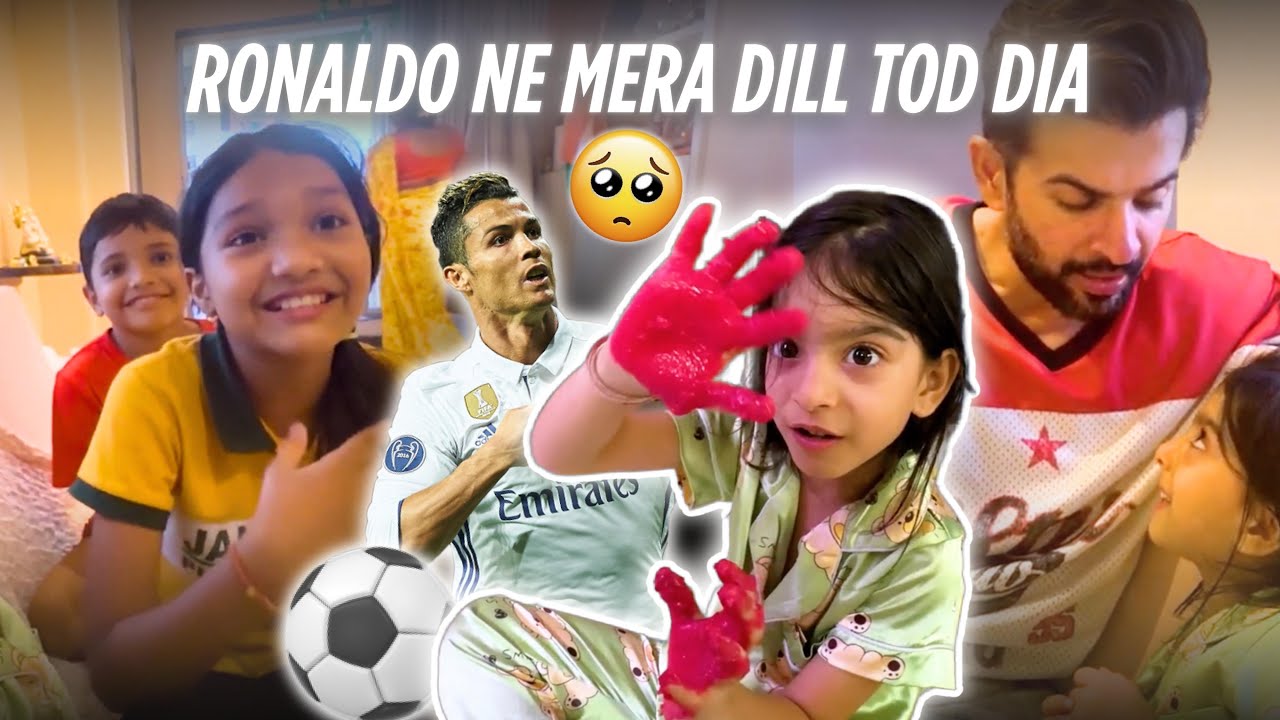 Ronaldo Ne Mera Dill Tod Dia🥺😔 | Maine Ka Papa Ka Makeup💄 | @Mahhi Vij @Jay Bhanushali