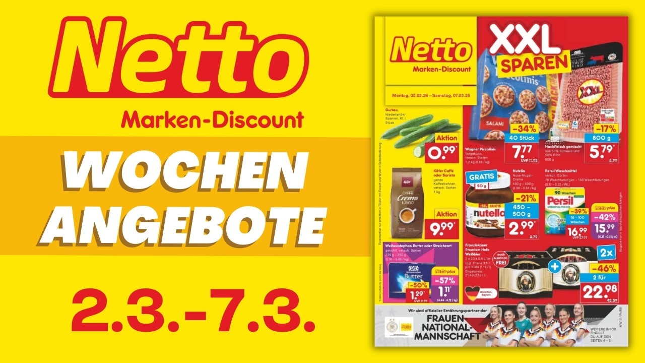 NETTO Prospekt aktuell 📄 Angebote gültig ab Montag 2.3.2026 | Prospekt Check #NETTO