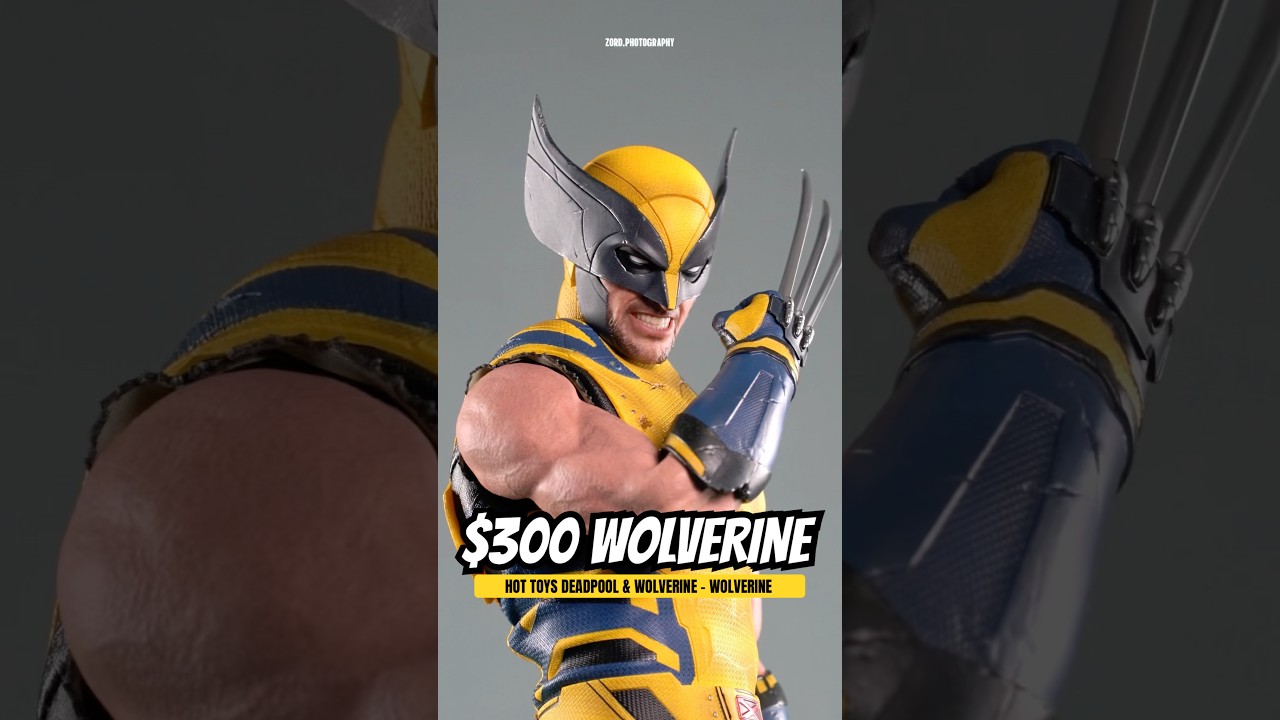 Check out this $300 Wolverine Figure from Hot Toys as seen in Deadpool & Wolverine #marvel