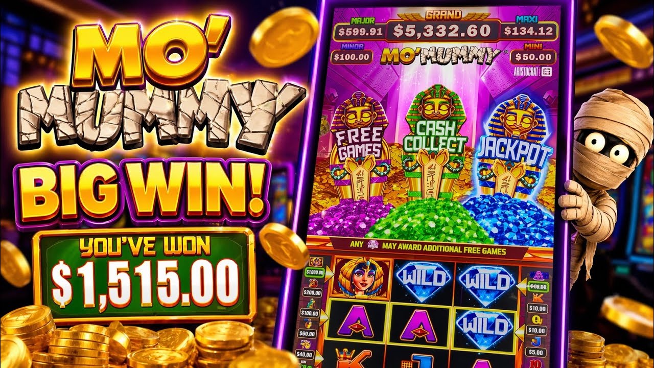 Mo Mummy Slot Machine. Insane Cash Collect Bonus Feature