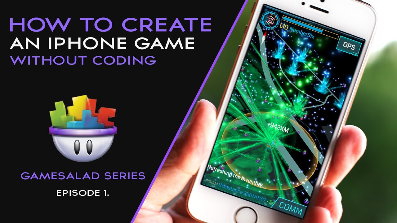 HOW TO MAKE AN IPHONE GAME WITHOUT CODING | GAMESALAD EP.1
