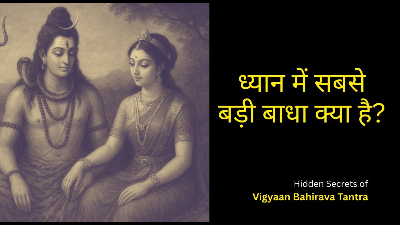 ध्यान में सबसे बड़ी बाधा क्या है?:शिव तंत्र की गहरी समझ:  My reflections