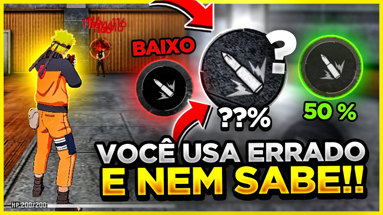 REVELEI! 🔥🤫 COMO ACHAR O MELHOR BOTÃO DE ATIRAR PARA SUBIR CAPA NO FREE FIRE - TAMANHO E POSIÇÃO