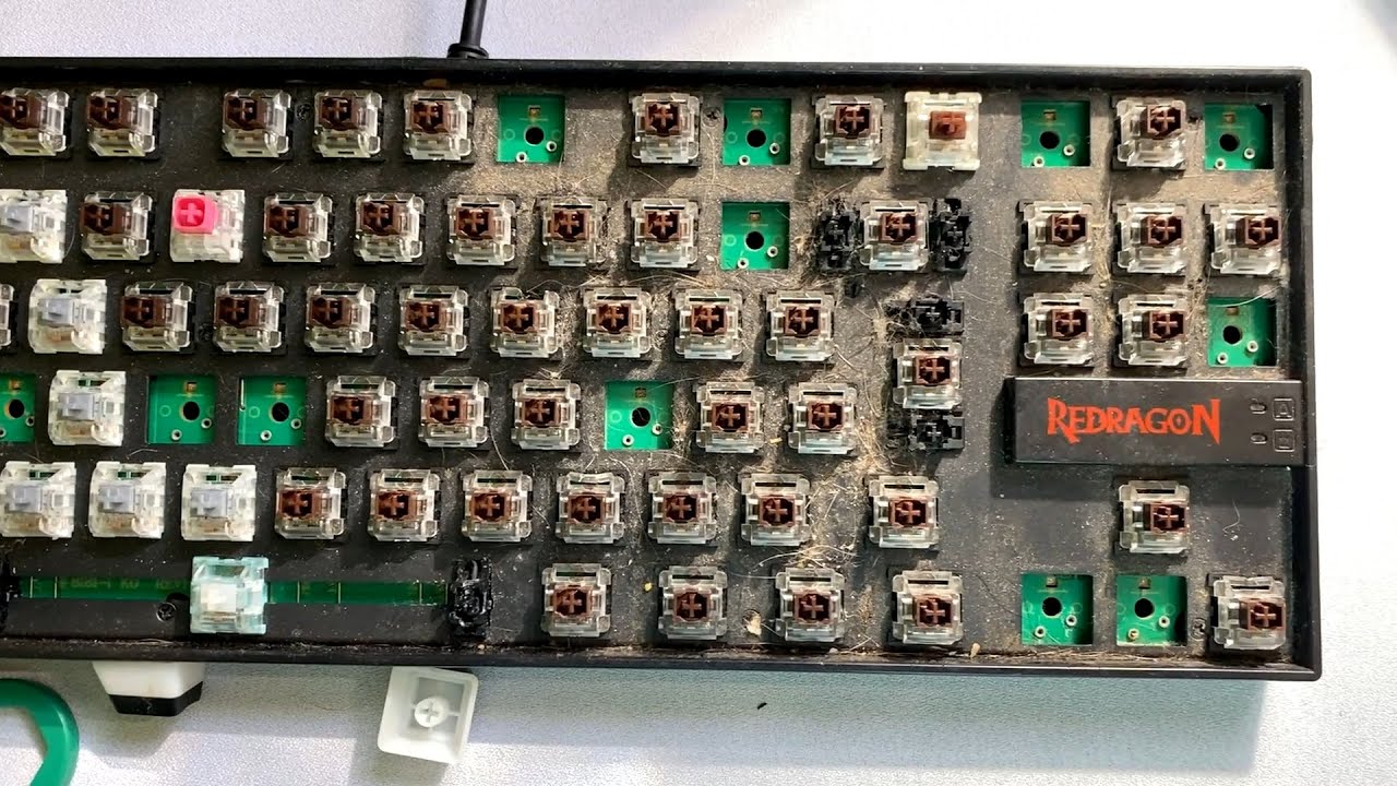 Limpando o Teclado Redragon Kumara - Deixando praticamente novo