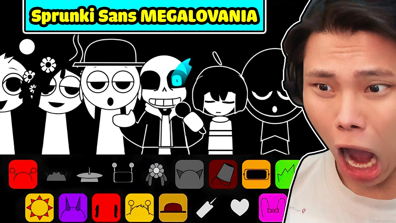 SPRUNKI SANS NHẠC MEGALOVANIA NGHE LÀ GHIỀN💀💦JAYGRAY TRỞ VỀ TUỔI THƠ VÌ INCREDIBOX SPRUNKI UNDERTALE