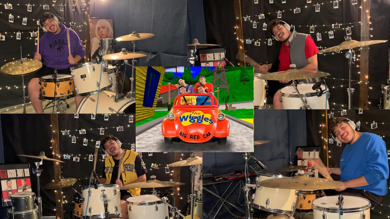 Toot Toot Chugga Chugga Big Red Car - The OG Wiggles (Drum Cover)