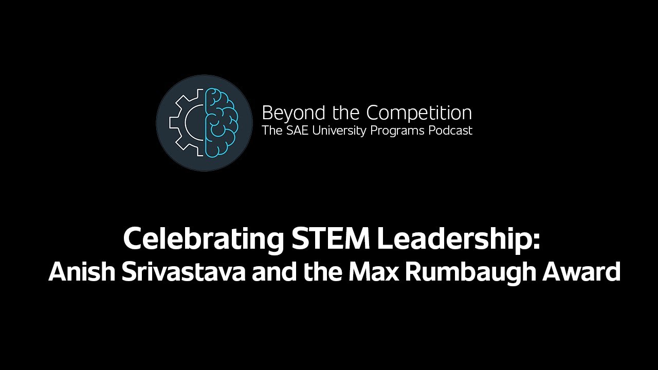 Celebrating STEM Leadership: Anish Srivastava and the Max Rumbaugh Award
