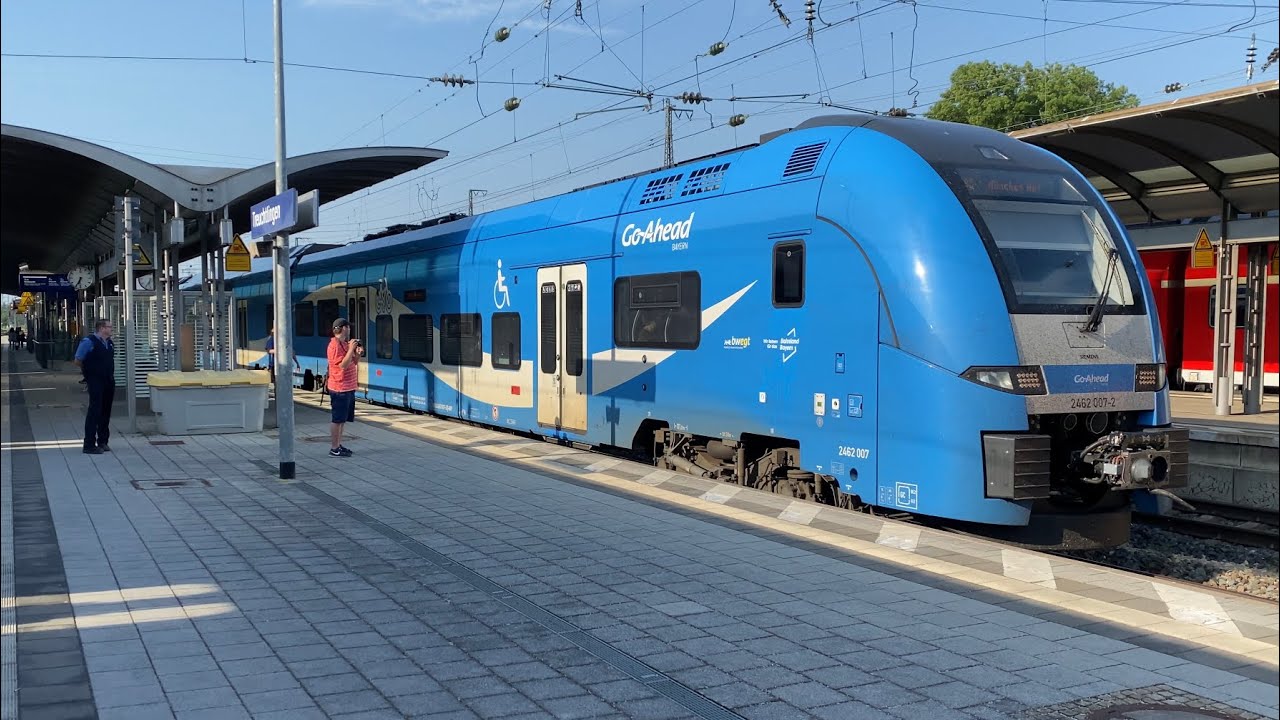 Vollgasmitfahrt im GABY Desiro HC als RE9 von München nach Augsburg mit FETTEM SOUND und 160 km/h