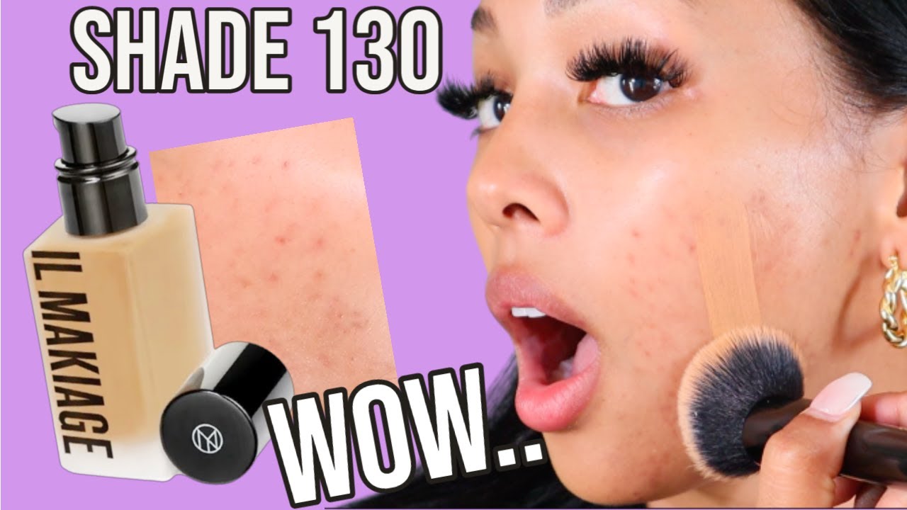 IL MAKIAGE Foundation Review On Acne Prone Skin + 8 Hour Wear Test *SHADE 130*