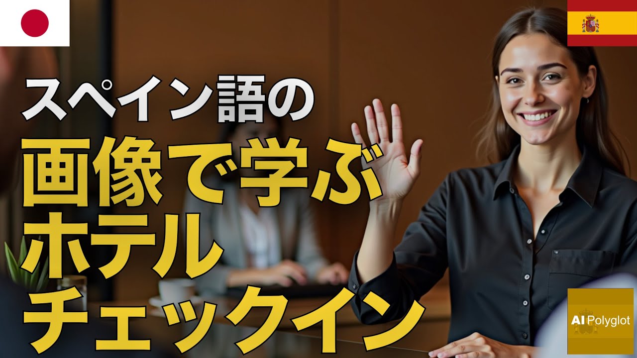 スペイン語の画像で学ぶホテルチェックイン | 聞き流し | Spanish | 実用例文付き
