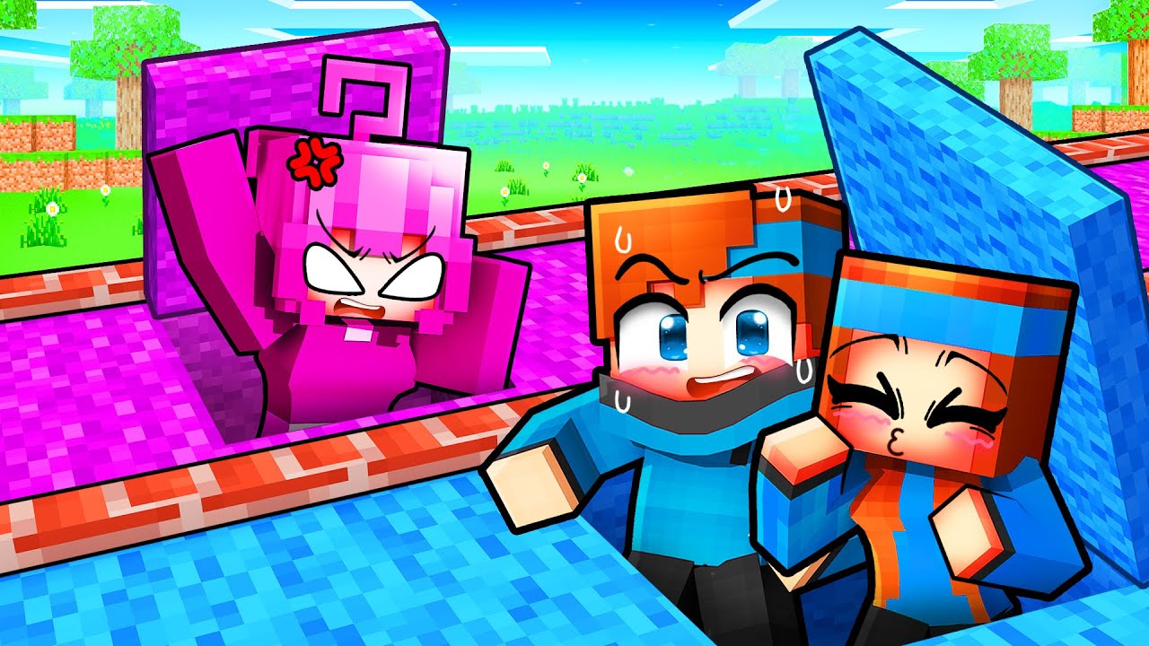 SURVIVRE dans un BUNKER d'une seule COULEUR avec mes AMIS sur Minecraft !