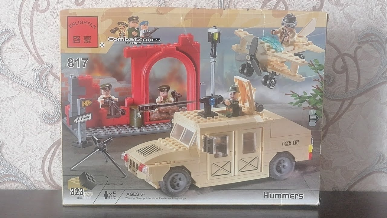 Большой обзор Enlighten Brick Combat Zones (Артикул 817) хамер
