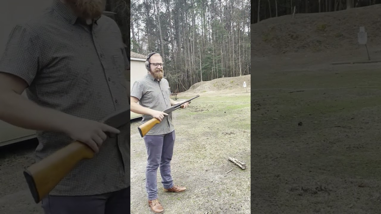 Ithaca 37 Slam Fire #shorts #12gauge #gun #stakeout