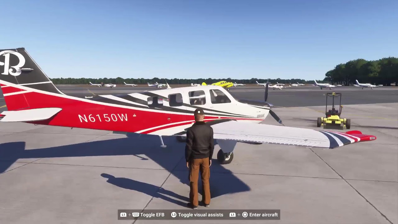 Flying ILS from Bartow to Richmond in MSFS2024