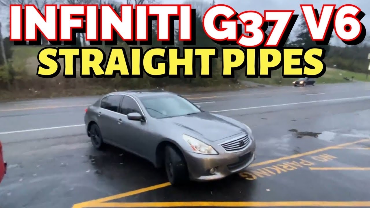 2012 INFINITI G37 3.7L V6 DUAL EXHAUST w/ STRAIGHT PIPES!