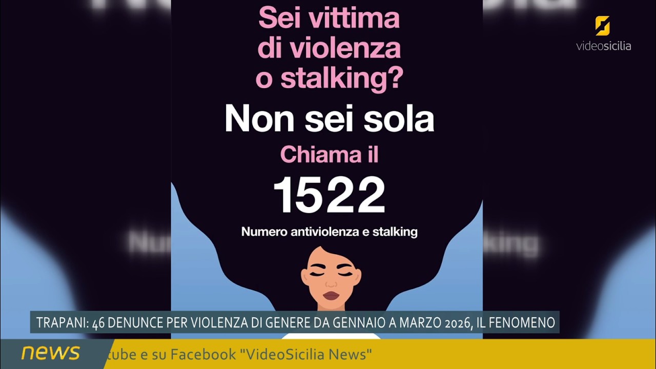 Report violenza di genere provincia di Trapani, i primi mesi del 2026