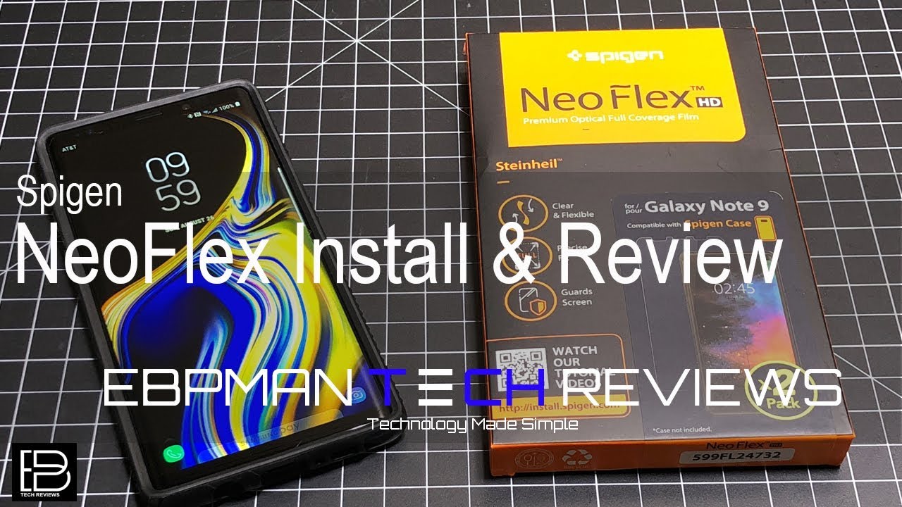 Spigen Neo Flex Screen Protector Install for the Samsung Galaxy Note 9