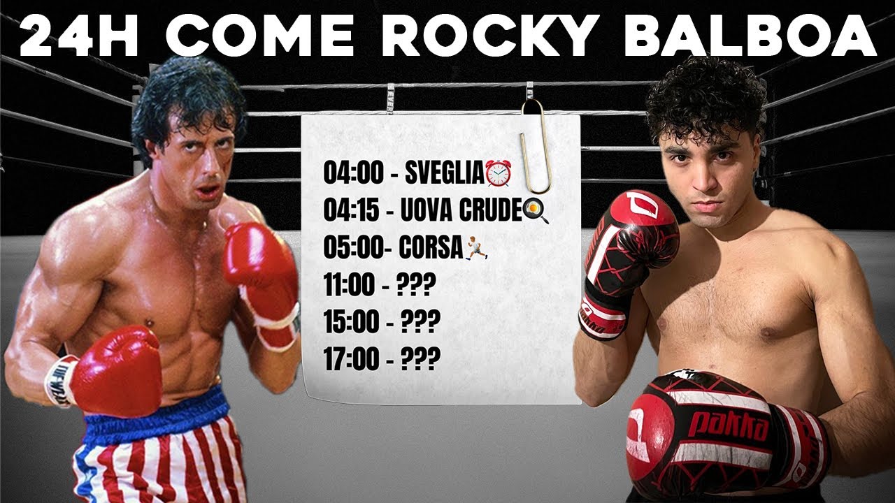 Vivo un giorno come Rocky Balboa.