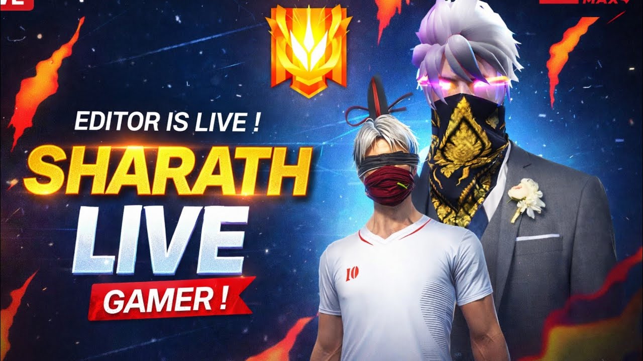 Free Fire Rank Push 💪🏻 Live Heroic To Master 📈 | Sharath Live