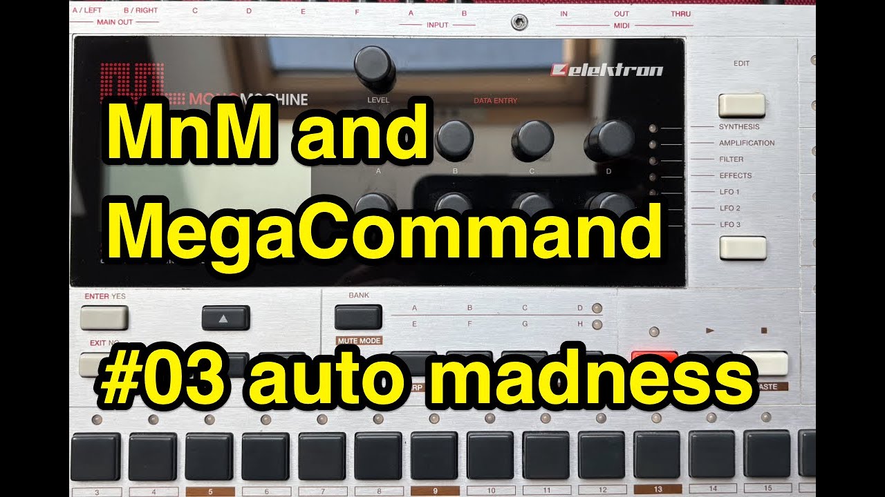 Monomachine and MegaCommand - plocks automation