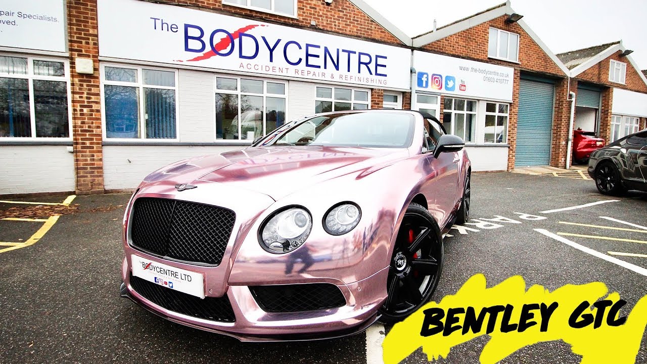Bentley GTC Wrapped in Rose Gold Chrome