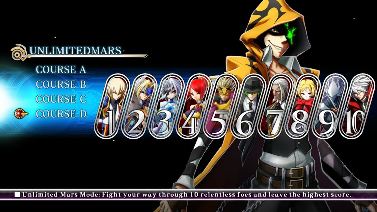 BlazBlue Chronophantasma Extend Terumi Unlimited Mars Mode Route D No Losses