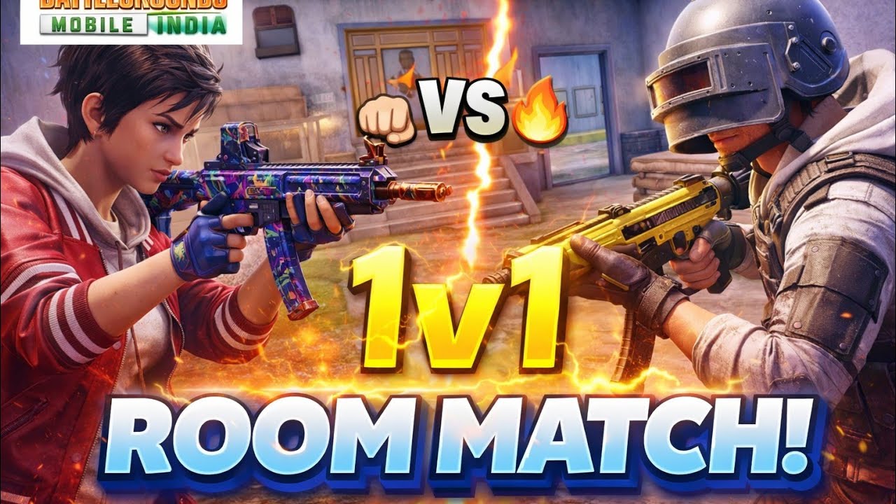 1 VS 1 ROOM MATCH#m416glacier #bgmi #pubgmobile 