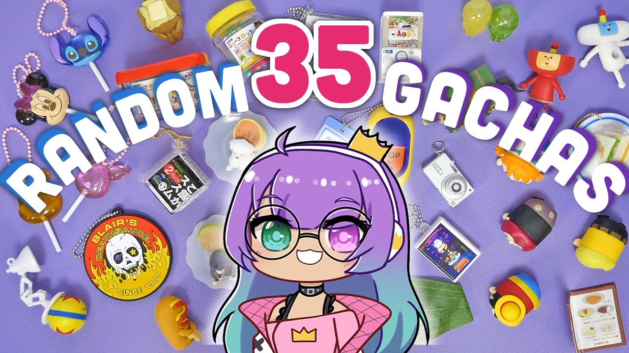 35 Random Gachapon Capsules from Japan